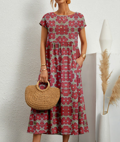 Samantha - Robe midi bohème
