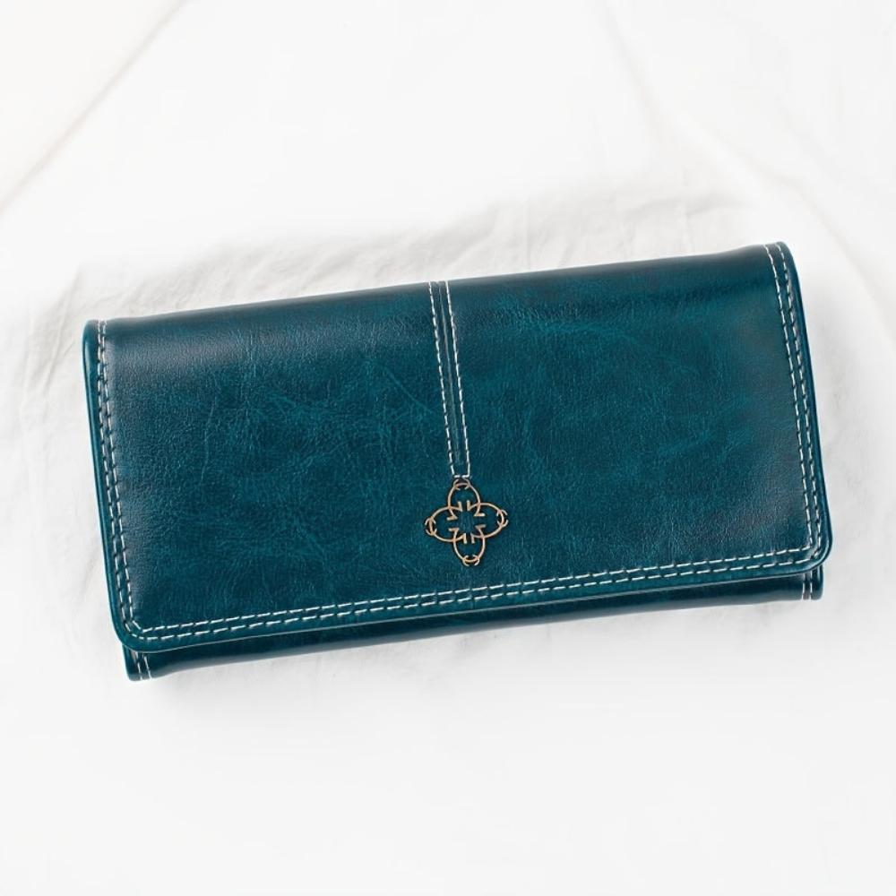 Portefeuille en cuir Sandra - Portefeuille à deux volets
