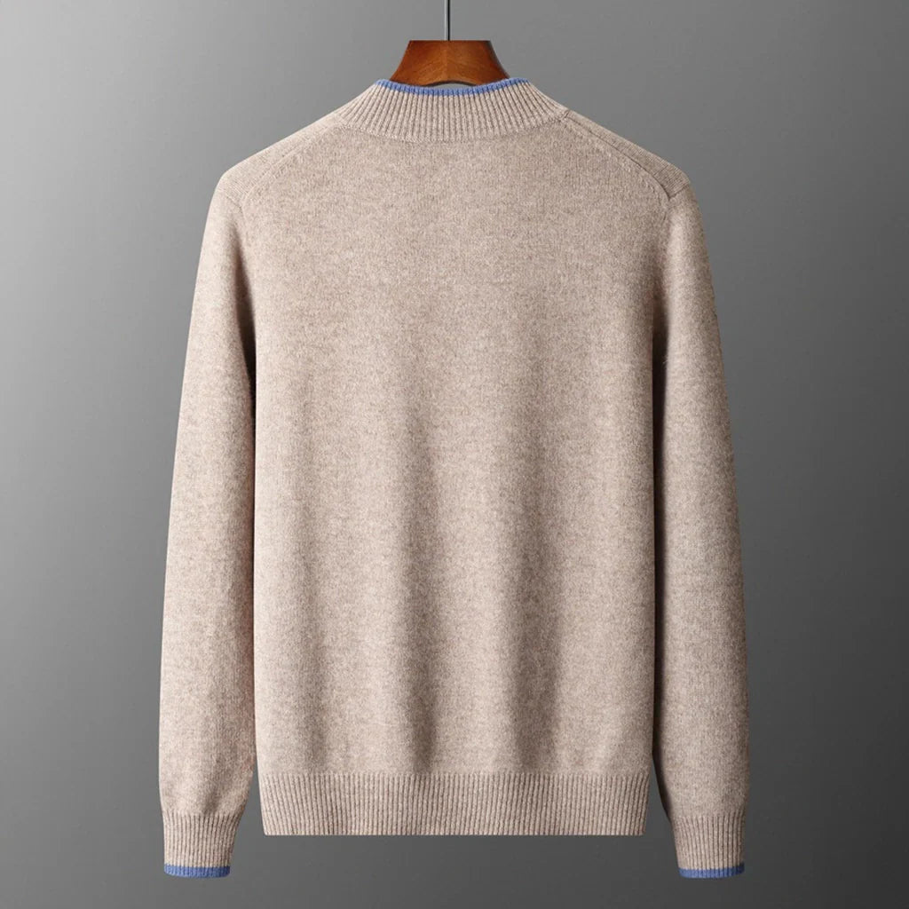 Pull Kayden en laine à fermeture éclair