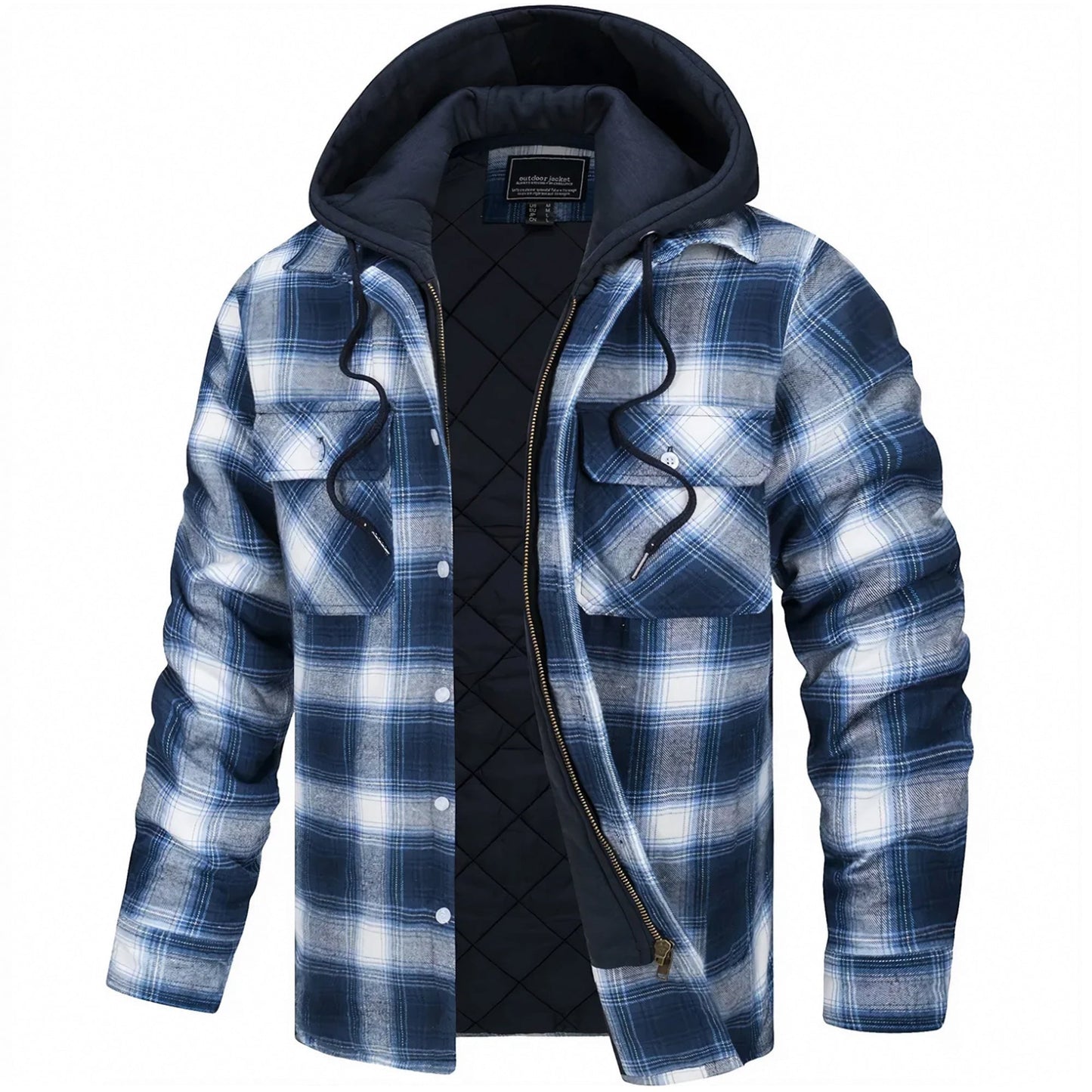 Parker - Veste à capuche à carreaux