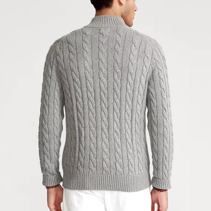 Pull Henry à demi-zip