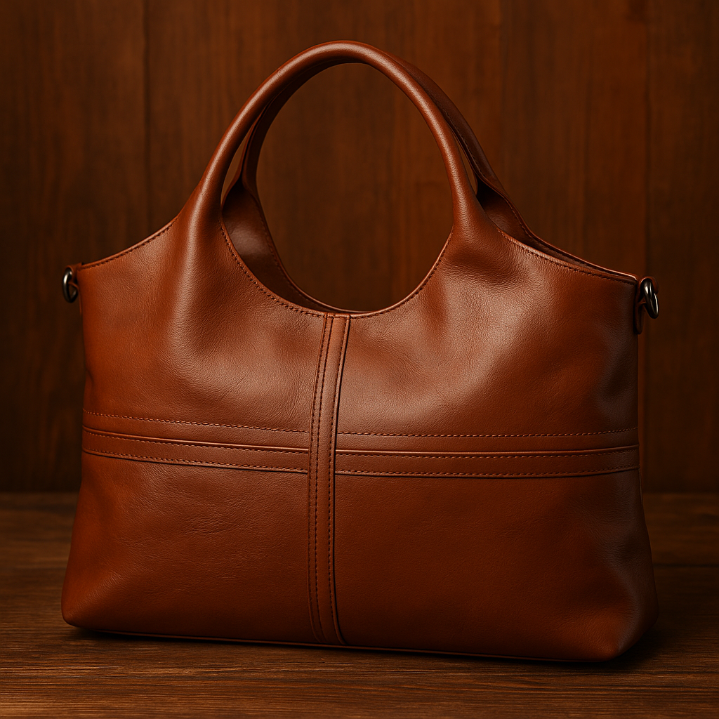 Laurie - Sac à main structuré en cuir végétalien