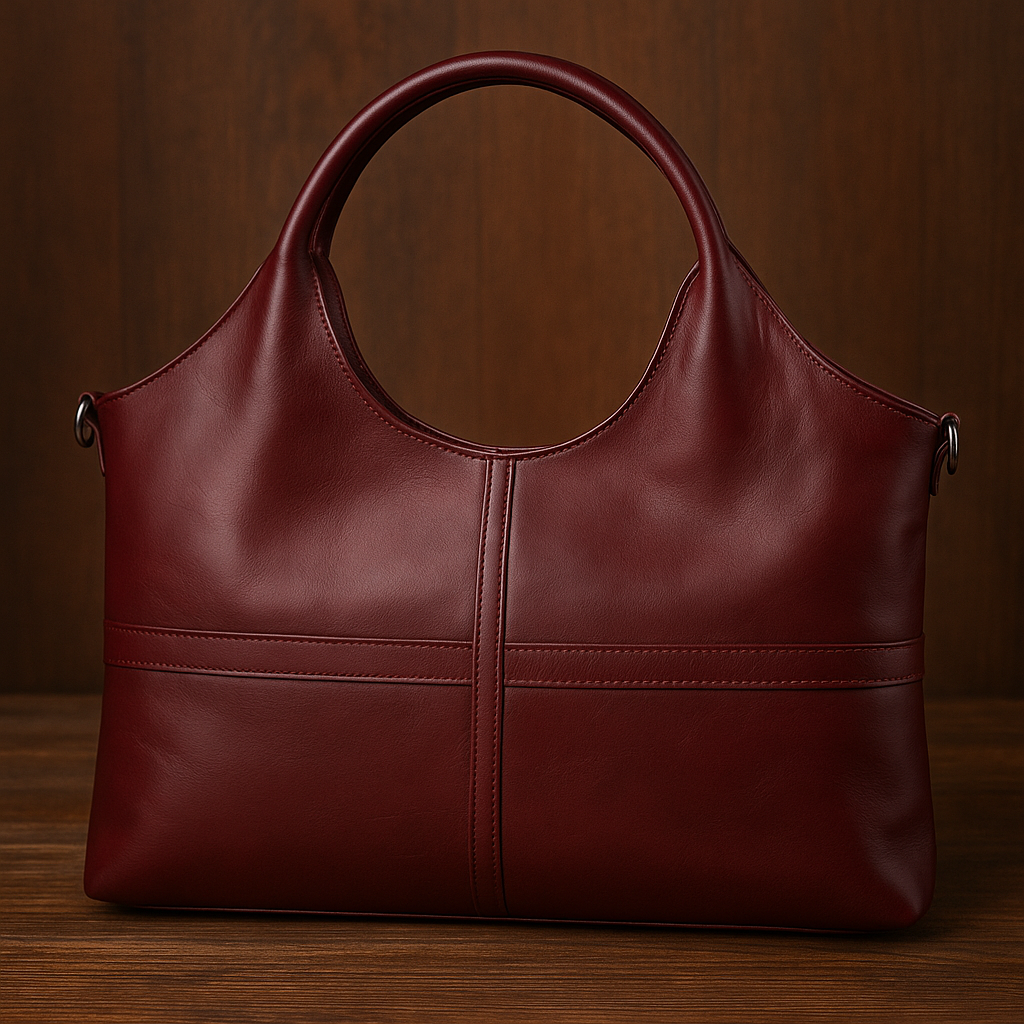 Laurie - Sac à main structuré en cuir végétalien