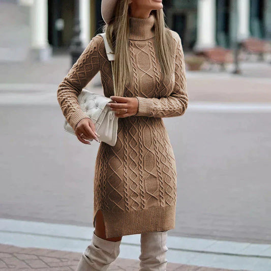 Lena – Elegant Winter Knit Dress