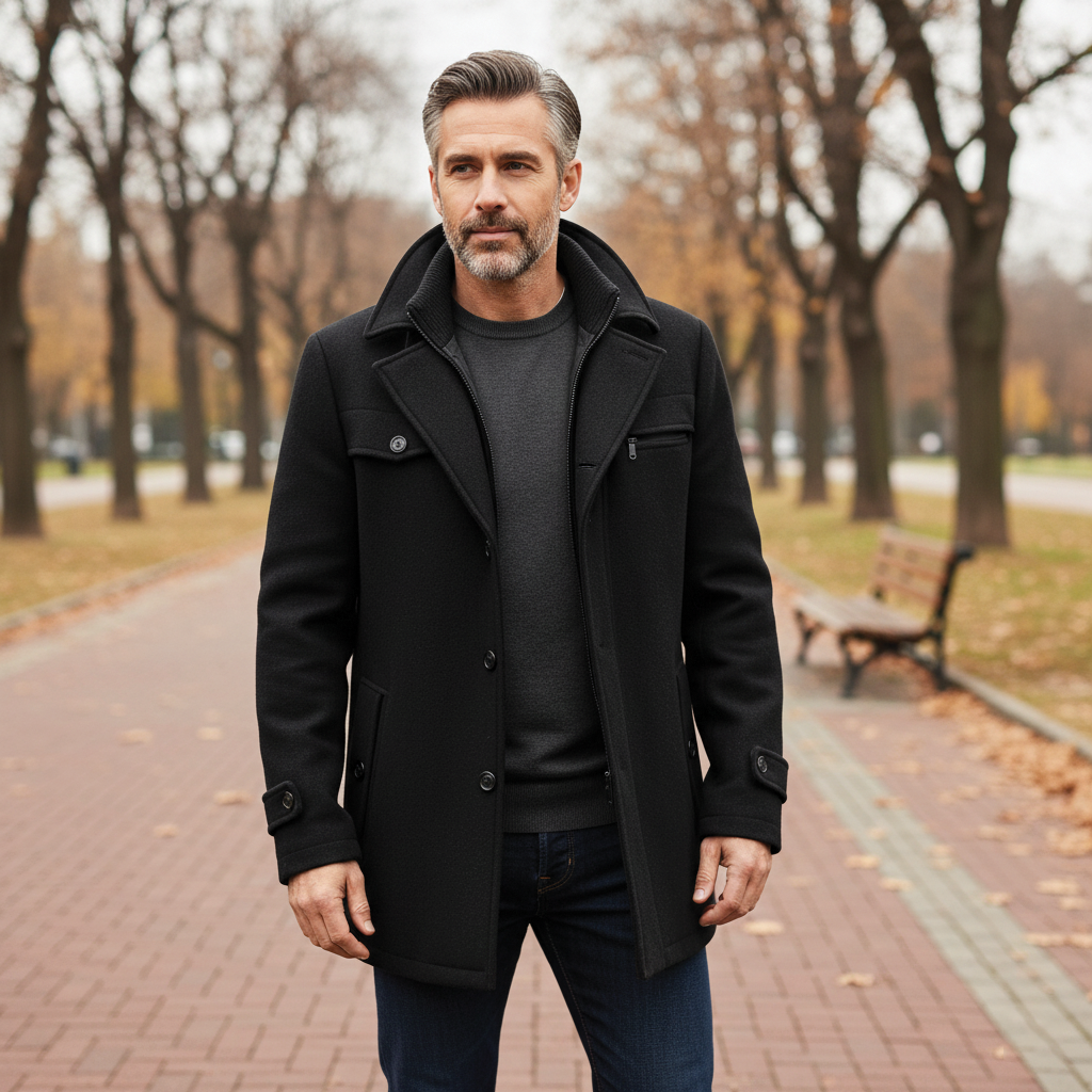 Elijah - Wool Blend Overcoat