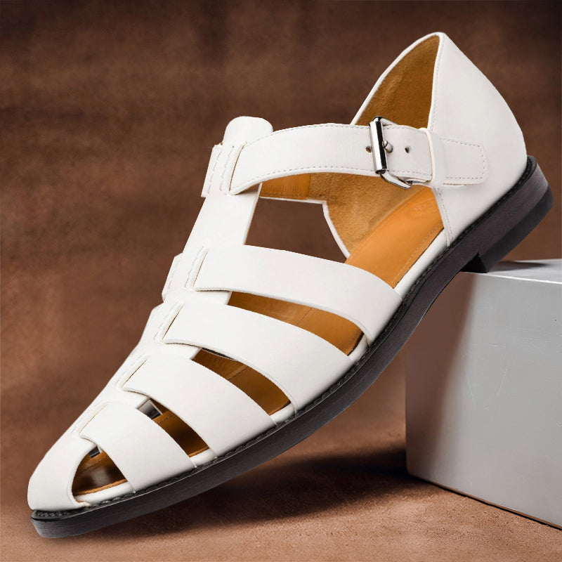 Kennedy - Vegan Leather Fisherman Sandals