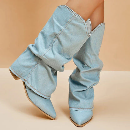 Camila - Bottes hautes en jean