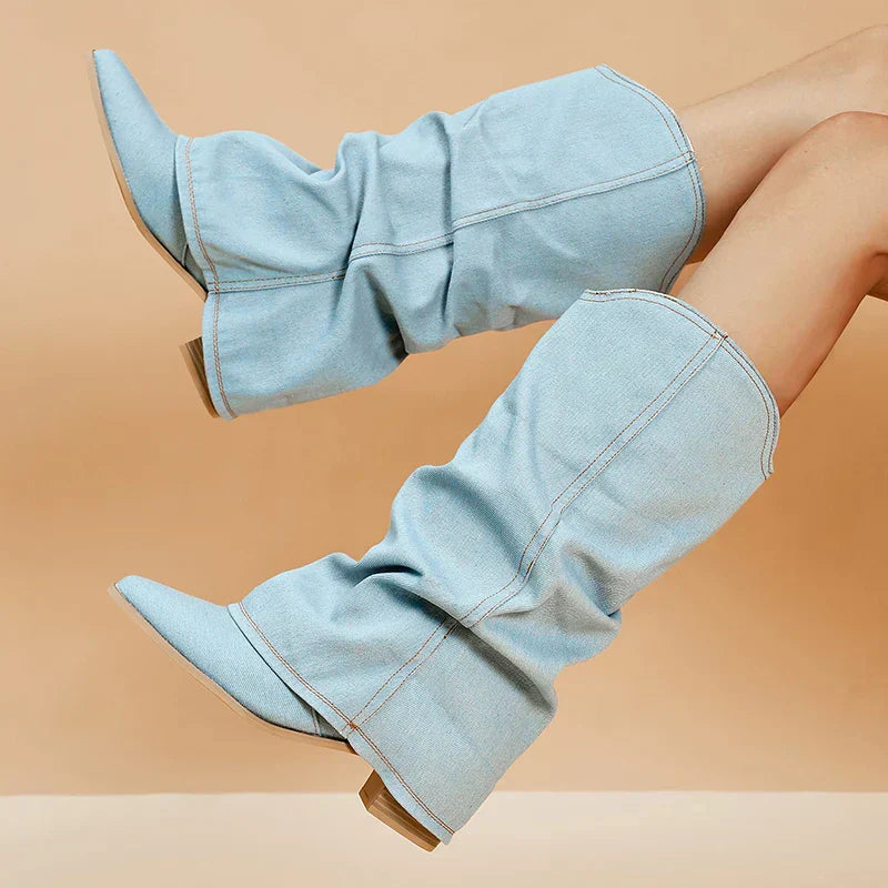 Camila - Bottes hautes en jean