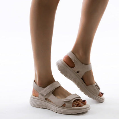 Sandales à plateforme velcro Zara