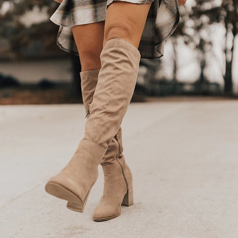 Eliana - Bottes hautes en daim
