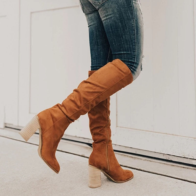 Eliana - Bottes hautes en daim
