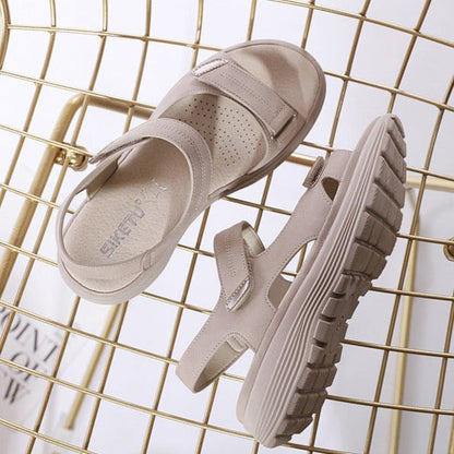 Sandales à plateforme velcro Zara