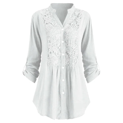 Lace - Detail Long Blouse