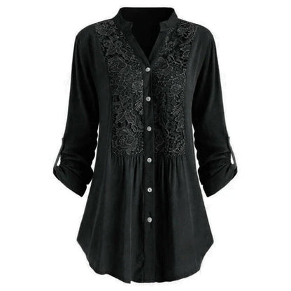 Lace - Detail Long Blouse