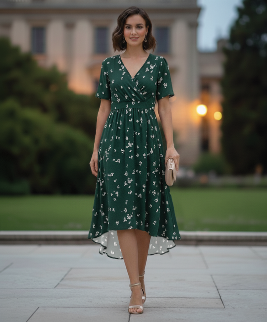 Kathy - Wrap Midi Dress
