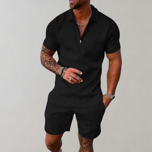 Ensemble short polo zippé Roman