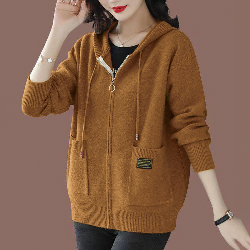 Aria - Sweat à capuche zippé en laine