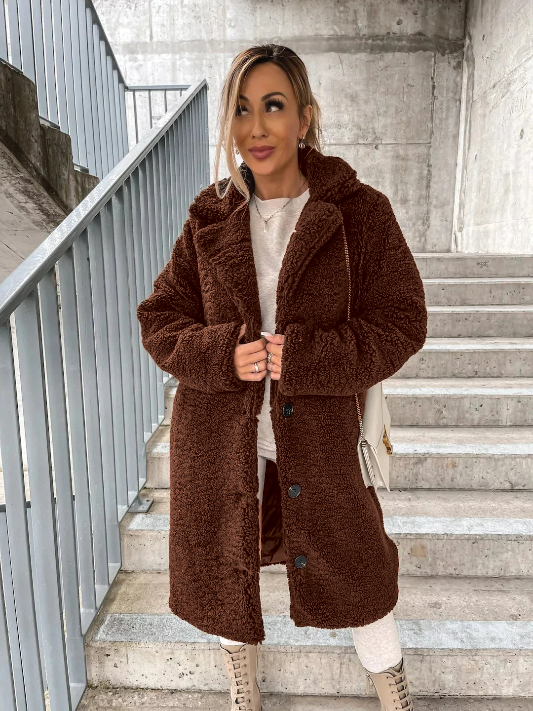 Emma - Trench-coat élégant en peluche
