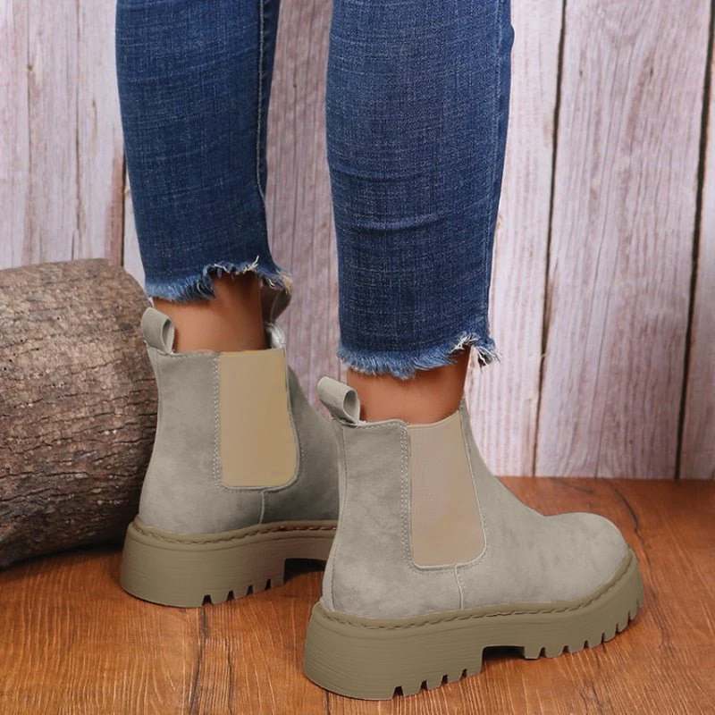 Olivia - Bottines à semelles épaisses