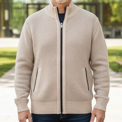 Jordan - Pull zippé en maille
