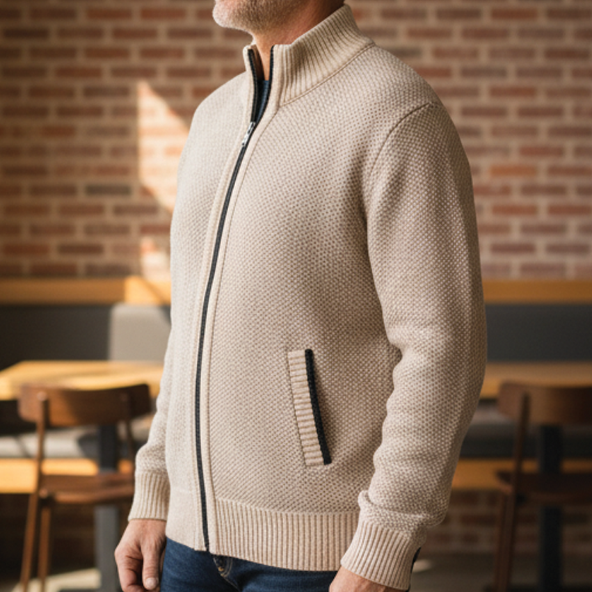 Jordan - Pull zippé en maille