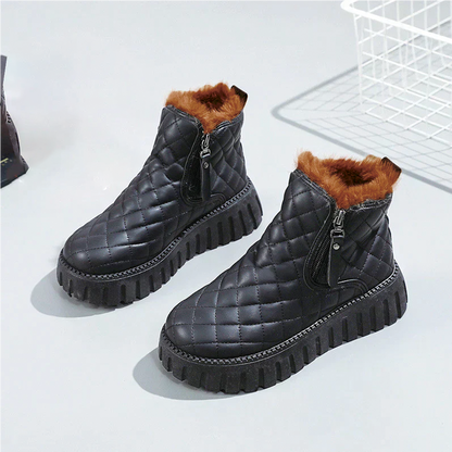 Bottines à carreaux Lily