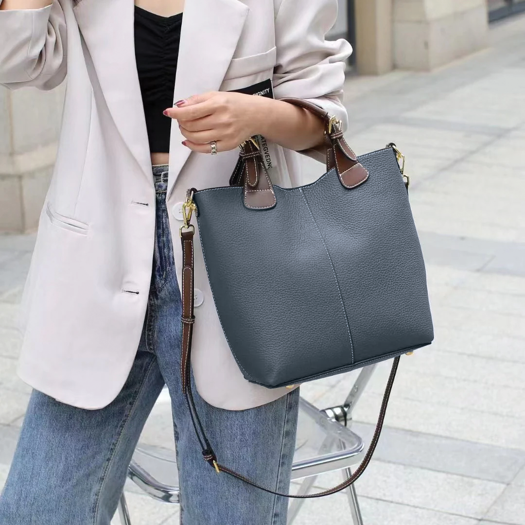Sac cabas en cuir végétalien Stéphanie