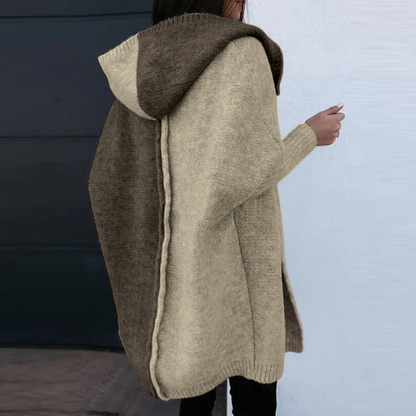 Gilet à capuche en maille Elaine