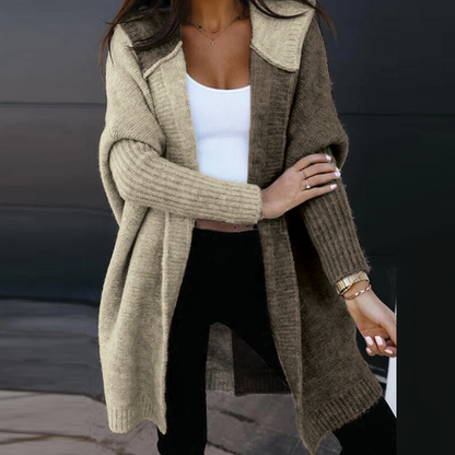 Gilet à capuche en maille Elaine