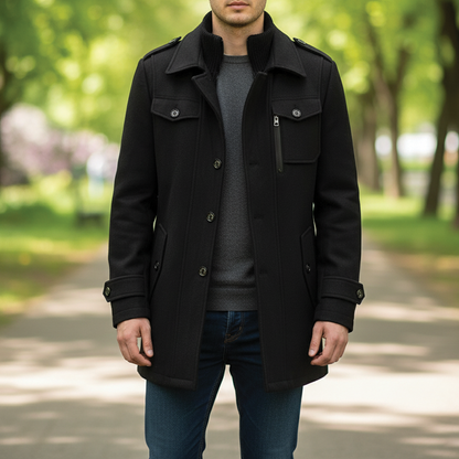 Manteau Maverick en laine mélangée