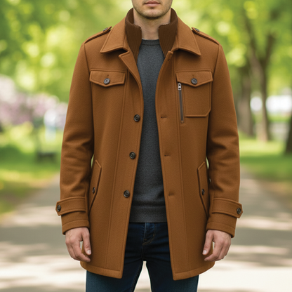 Manteau Maverick en laine mélangée