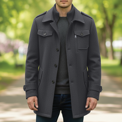 Manteau Maverick en laine mélangée