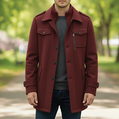 Manteau Maverick en laine mélangée
