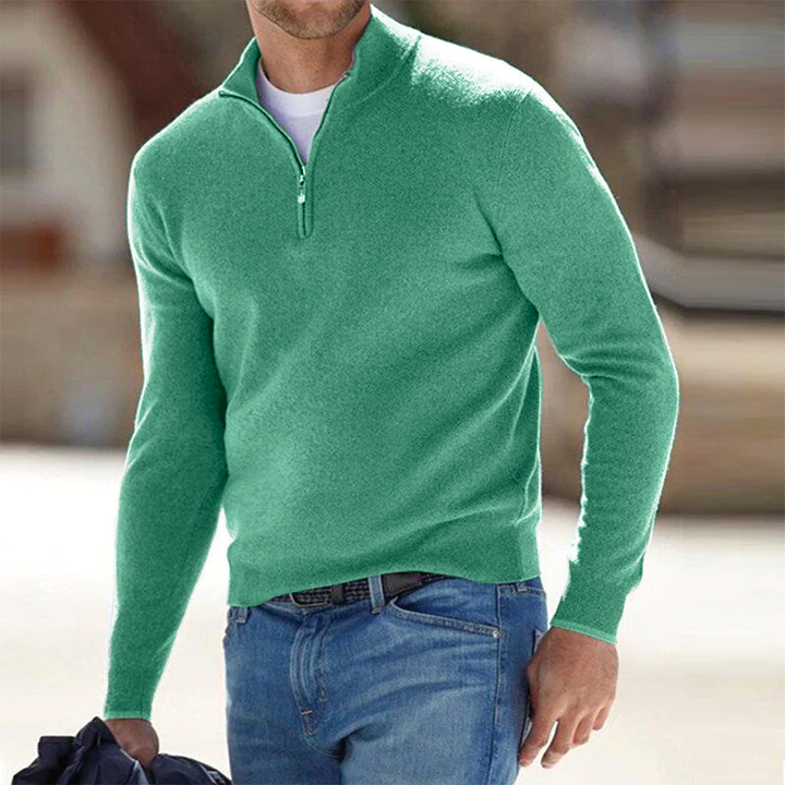 Pull Maverick en laine à demi-zip