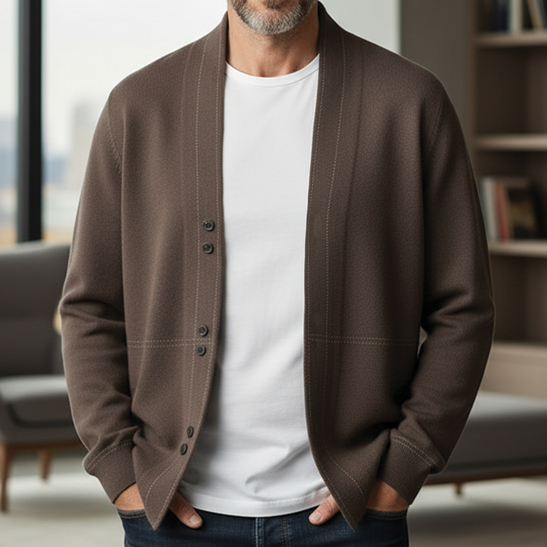 Gilet Jacob en laine mélangée