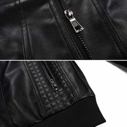 Parker - Veste à capuche en cuir végétalien
