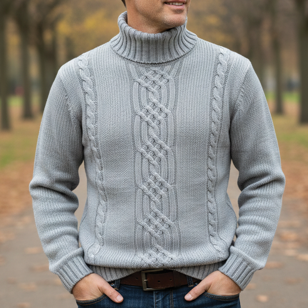 Pull Adrian en maille torsadée