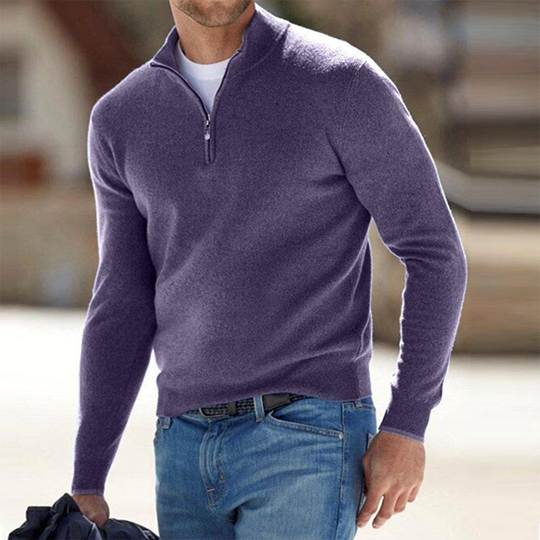 Pull Maverick en laine à demi-zip