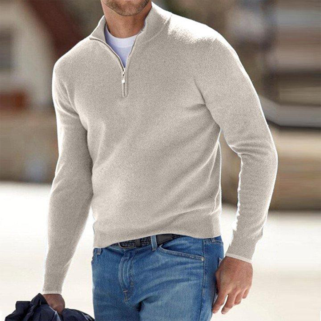 Pull Maverick en laine à demi-zip