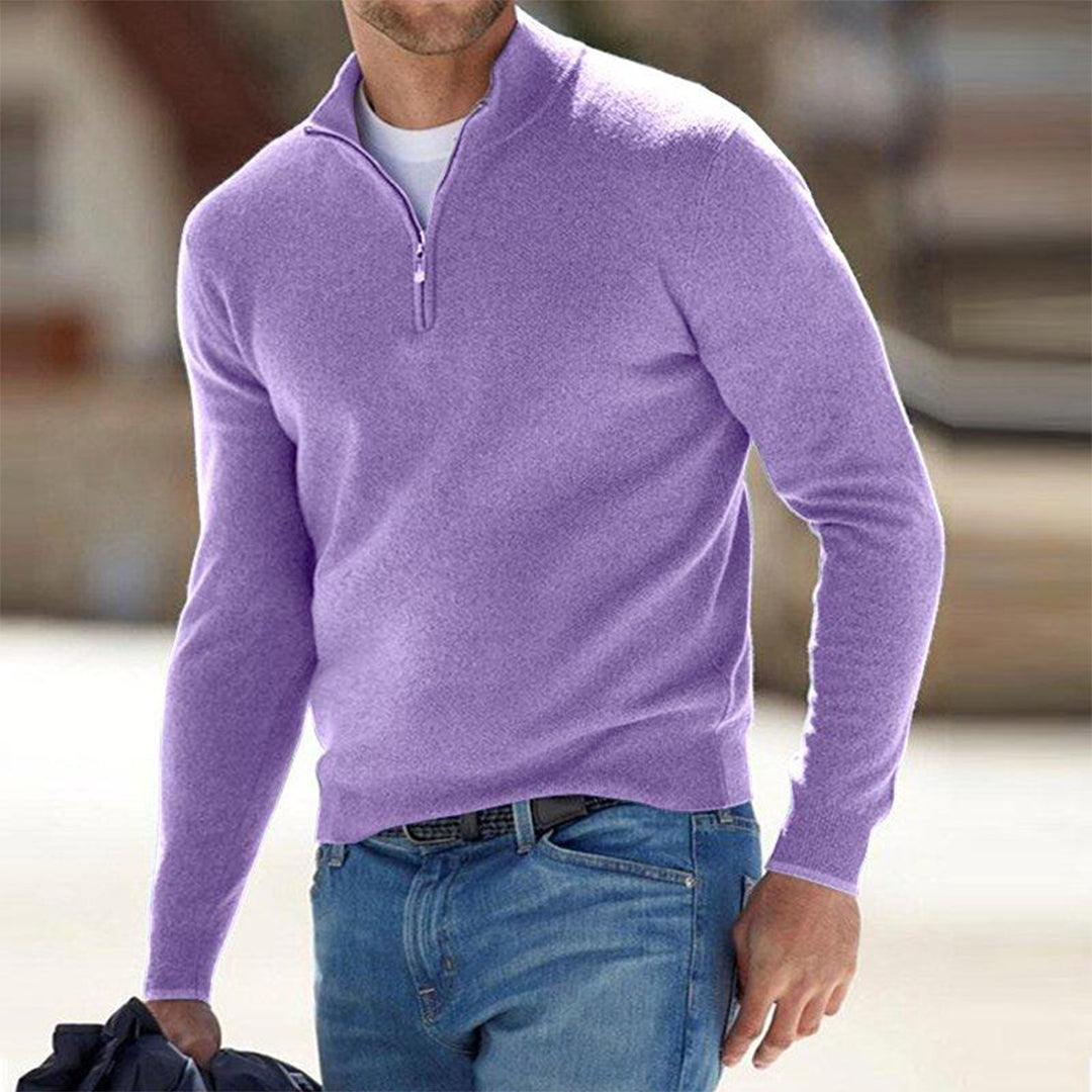 Pull Maverick en laine à demi-zip