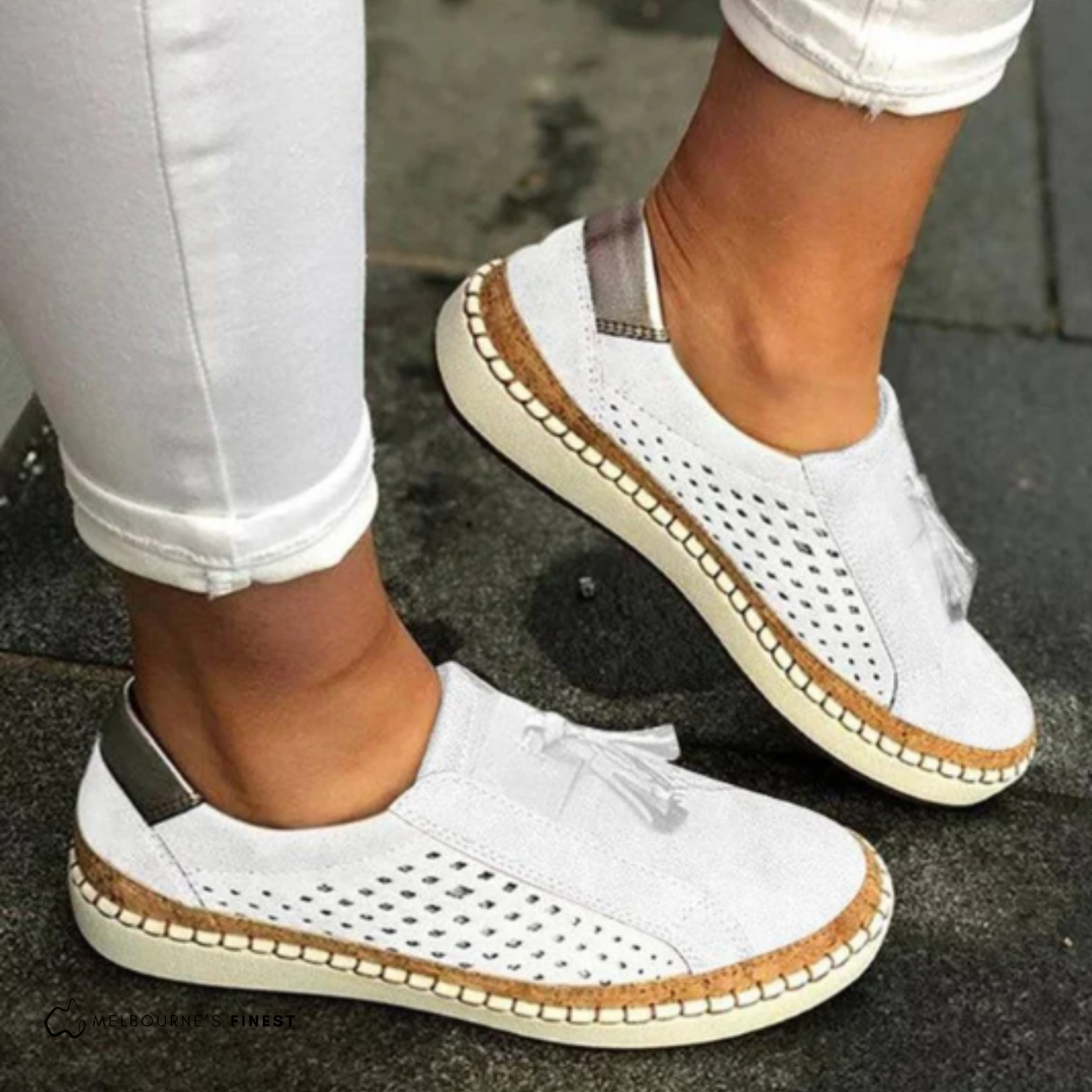 Claire - Chaussures à enfiler perforées