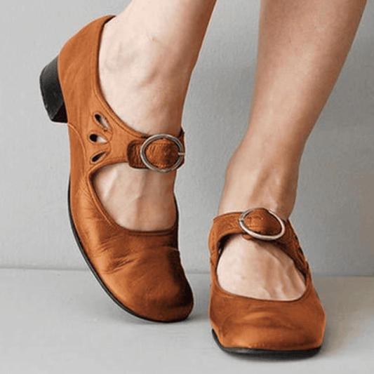 Emilia - Sandales confortables en cuir végétalien