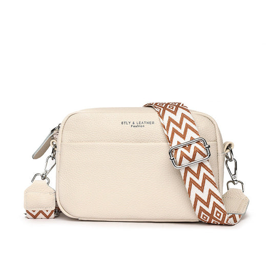 Stella - Sac bandoulière en cuir grainé