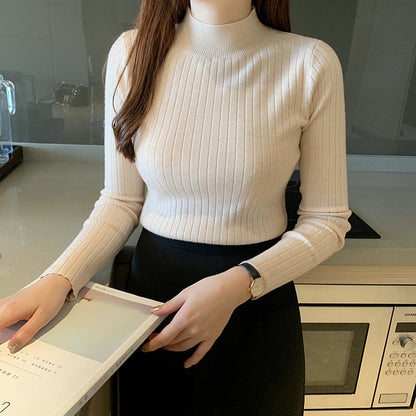 Aurora - Ribbed Turtleneck Top