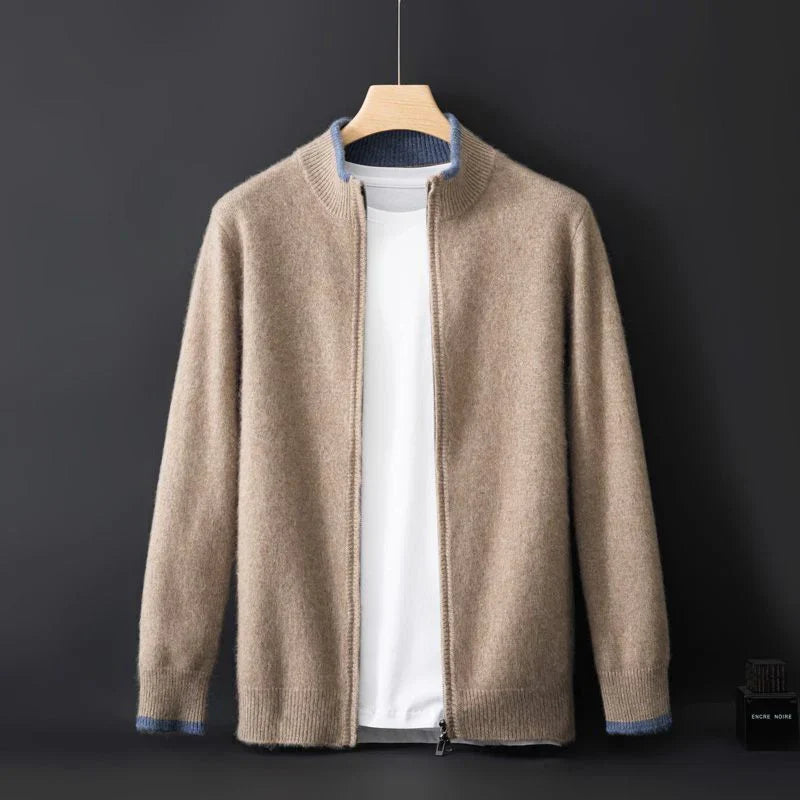 Pull Kayden en laine à fermeture éclair