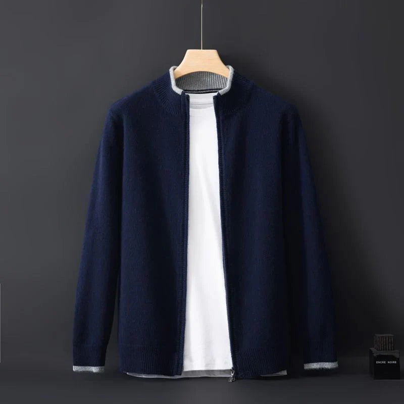 Pull Kayden en laine à fermeture éclair