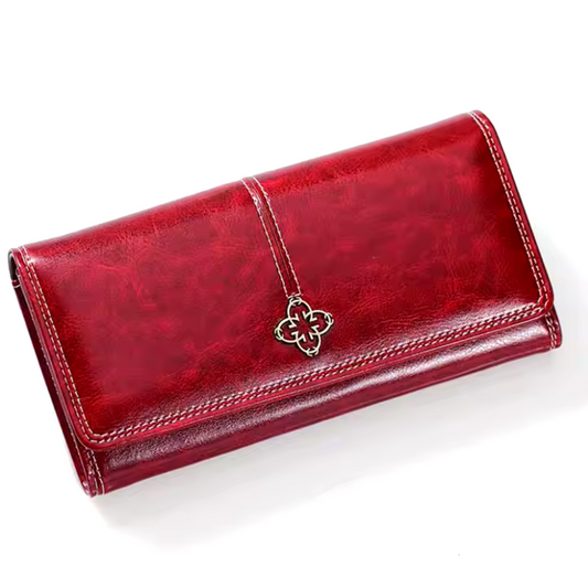 Portefeuille en cuir Sandra - Portefeuille à deux volets
