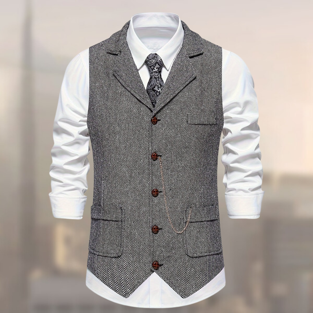 Carter - Gilet rétro en coton
