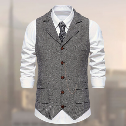 Carter - Gilet rétro en coton