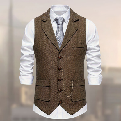 Carter - Gilet rétro en coton